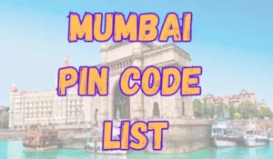 Mumbai Pin Code List